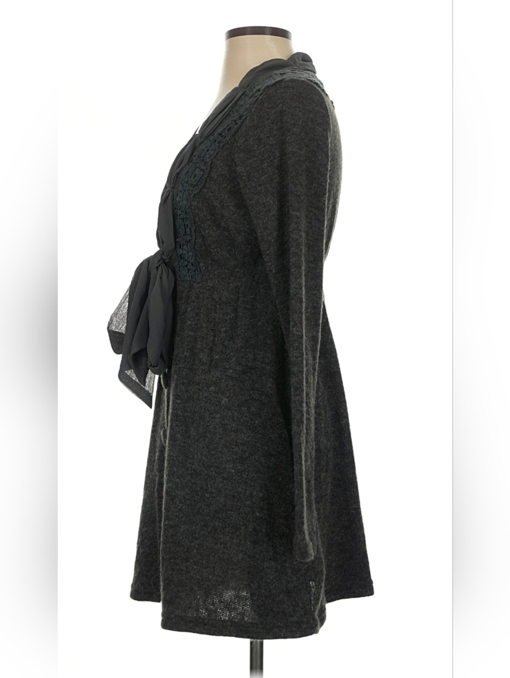A'reve Charcoal Gray Sweater Dress Size S - Picture 4 of 11
